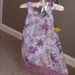 Galliano print toddler dress